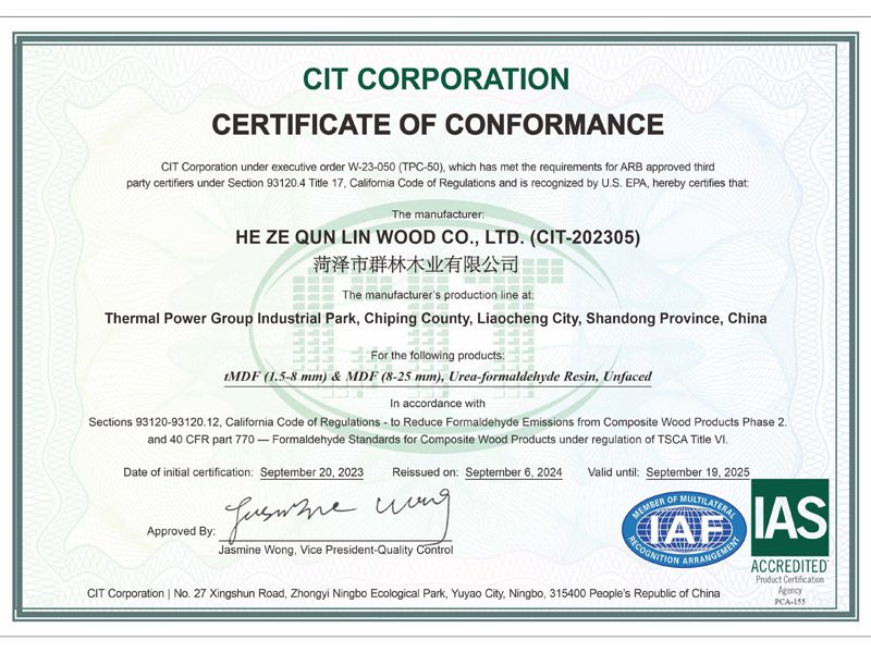 MDF  EPA